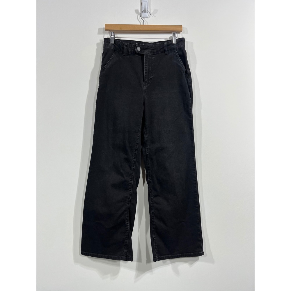 OAT NY Womens Baggy Wide‎ Leg High Rise Denim Jeans Size 8 29 Utility Streetwear